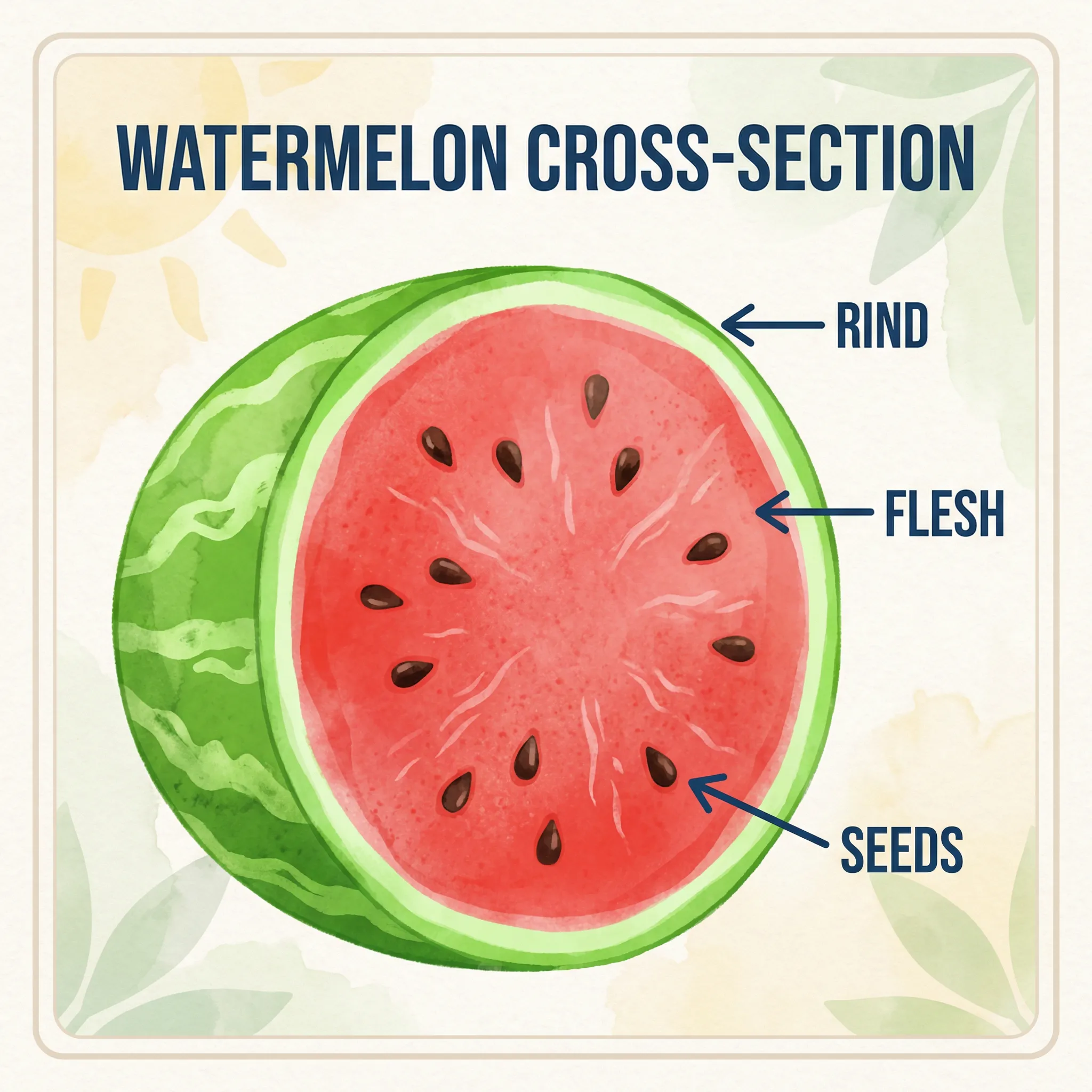 西瓜甜度检测科学示意图 - 暗网吃瓜